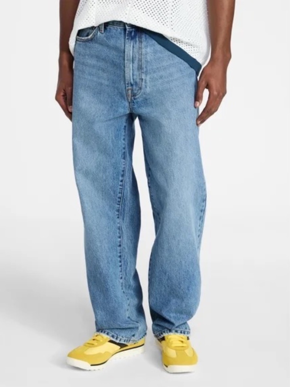 NOBO -No Boundaries - Men's Baggy Fit Jeans, 100% Cotton Denim 36x32 NEW